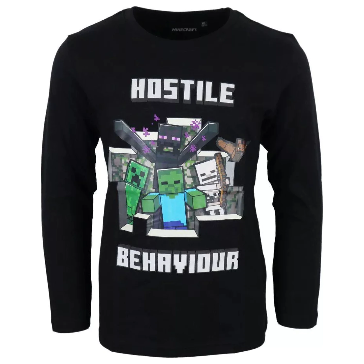 Minecraft Hostile Kids tričko s dlouhým rukávem, top fotografii produktu