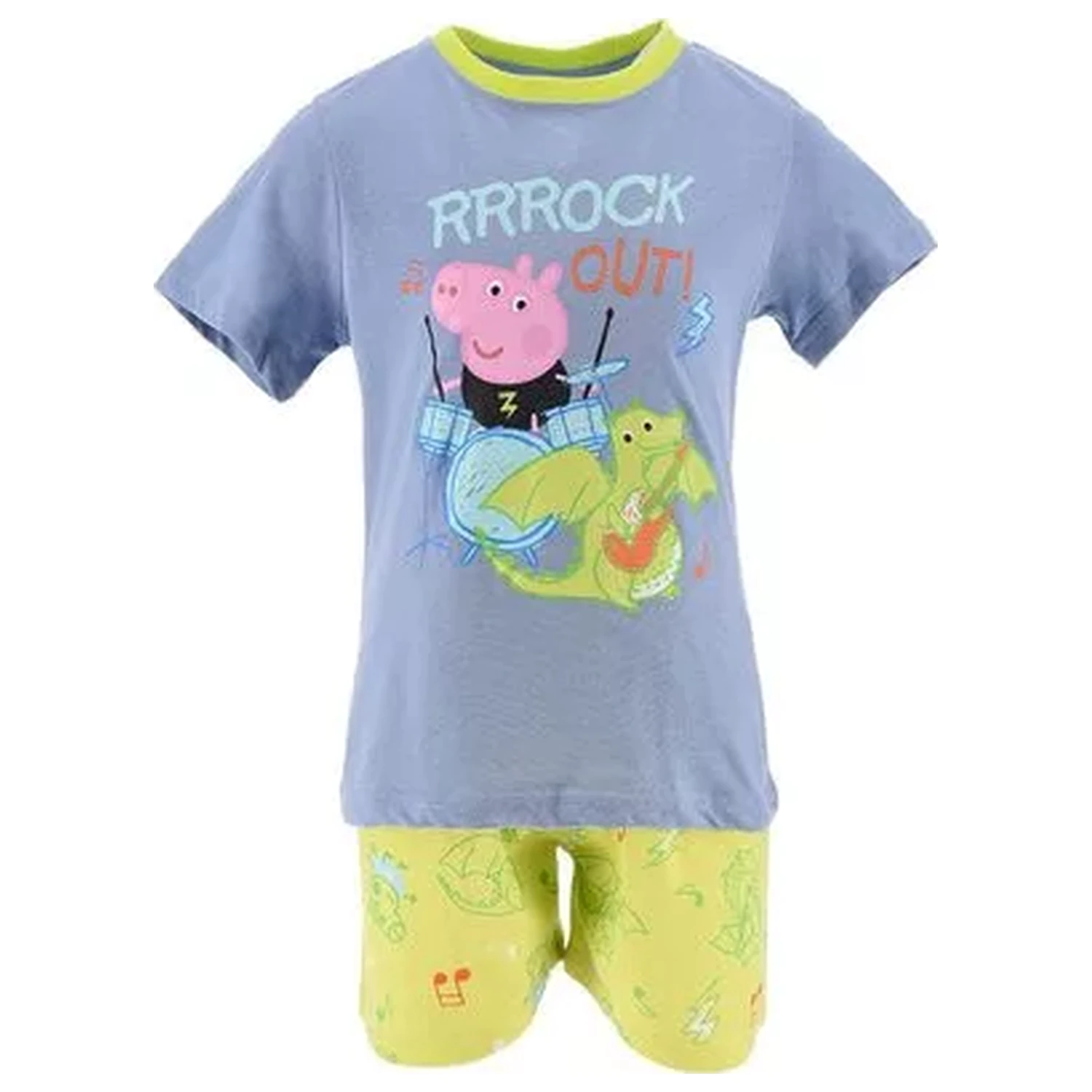 Peppa Pig Rock Out Blue Kids krátké pyžamo fotografii produktu