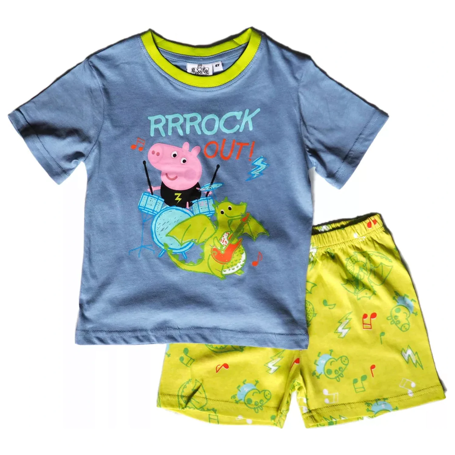 Peppa Pig Rock Out Blue Kids krátké pyžamo fotografii produktu