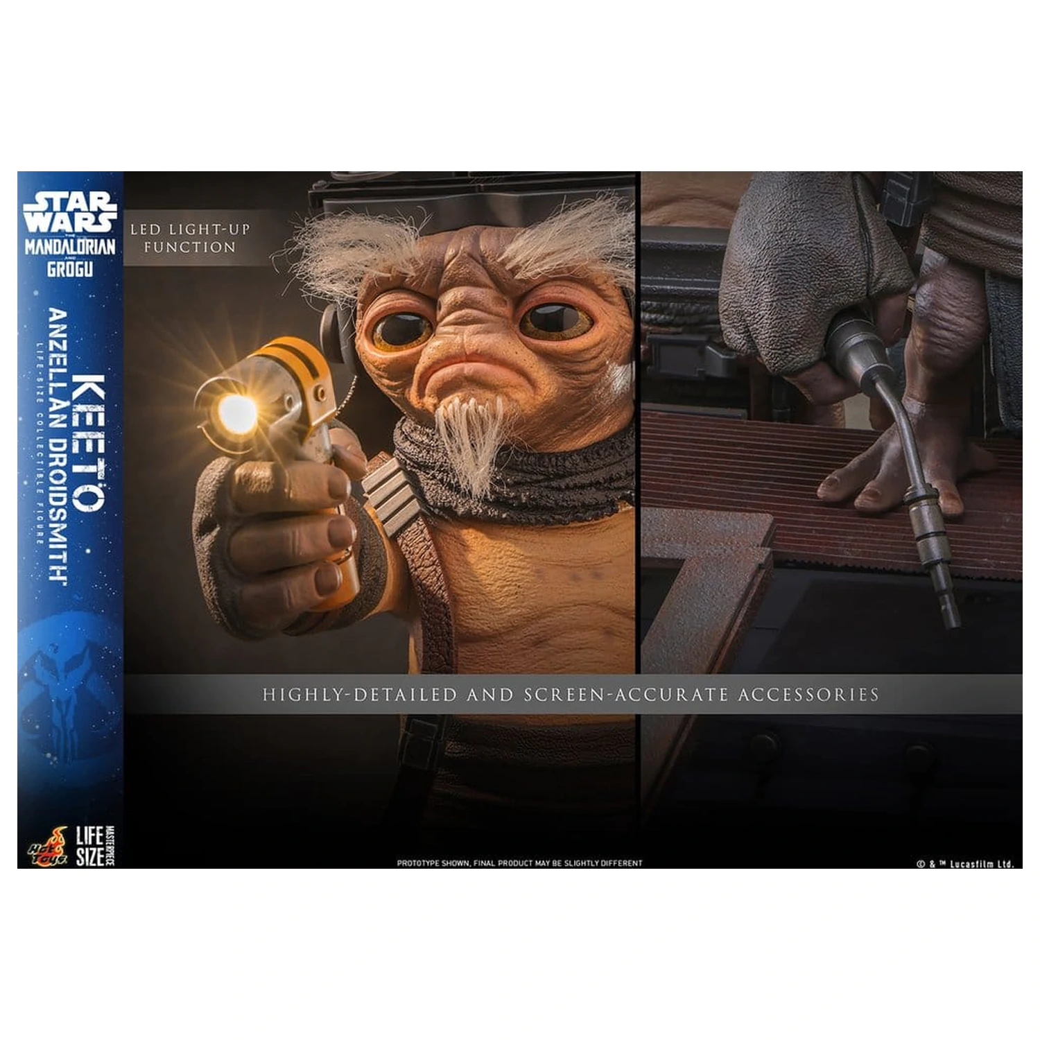 Star Wars: The Mandalorian & Grogu Life-Size Masterpiece Life-Size figurka Keeto (Anzellan Droidsmith) 26 cm fotografii produktu