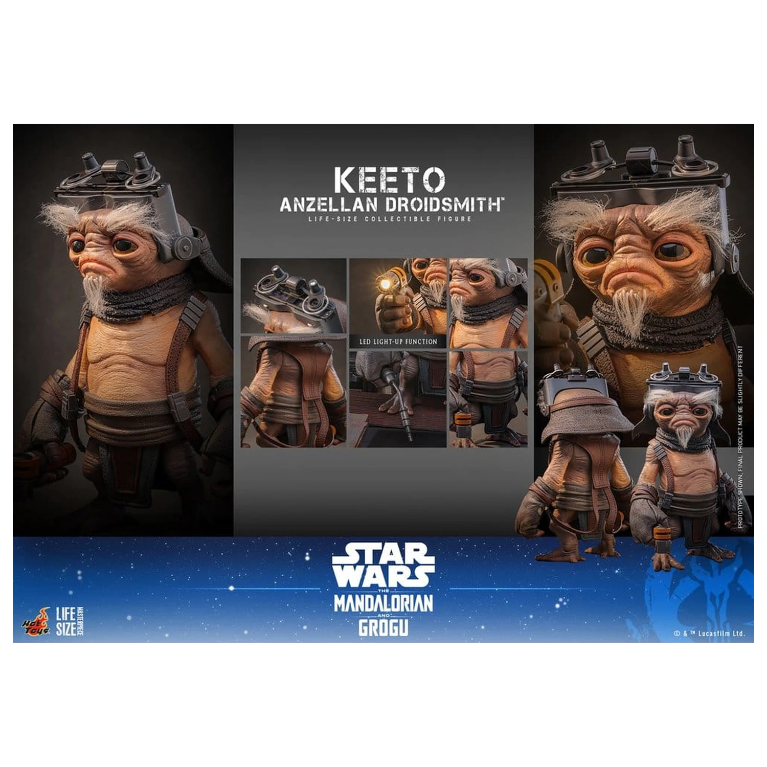 Star Wars: The Mandalorian & Grogu Life-Size Masterpiece Life-Size figurka Keeto (Anzellan Droidsmith) 26 cm fotografii produktu