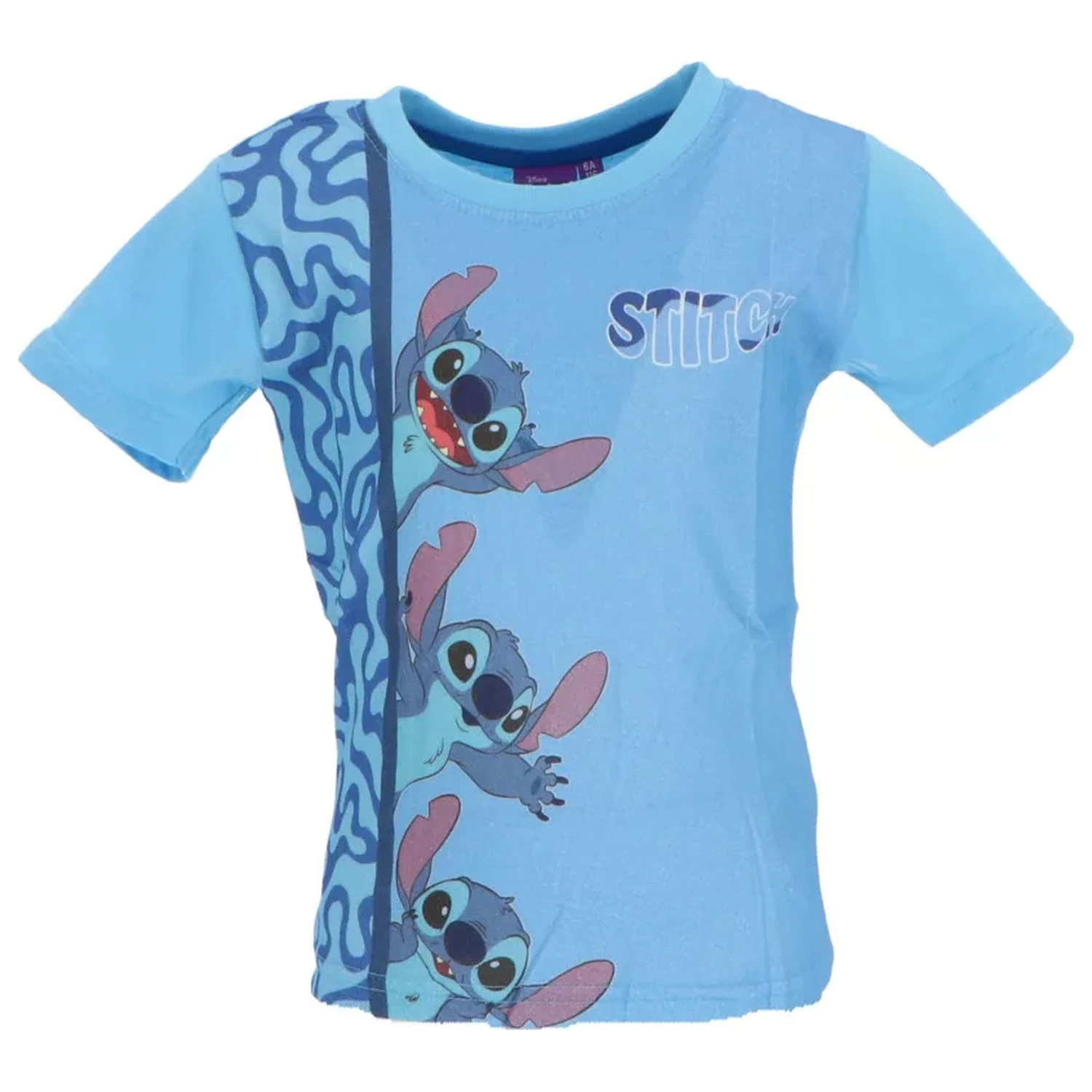 Stitch Loving Look světle modré dětské krátké tričko, top fotografii produktu