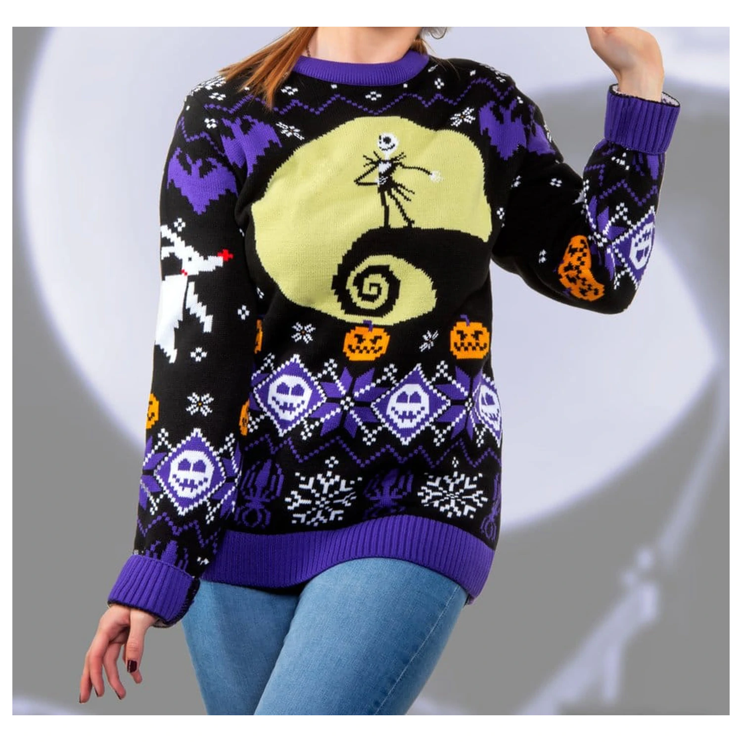 Nightmare Before Christmas vánoční svetr 8-bit fotografii produktu