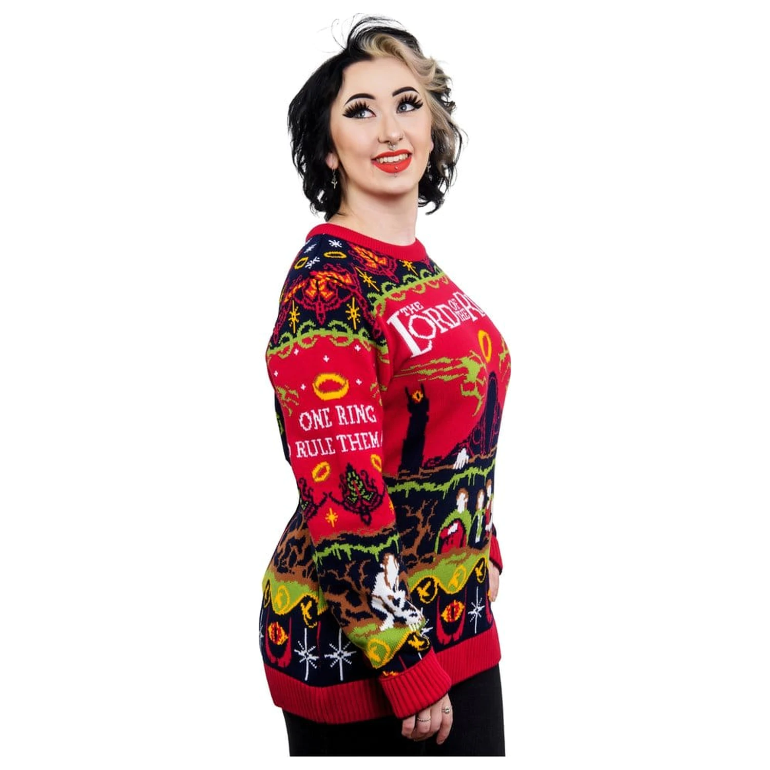 Lord Of The Rings vánoční svetr One Sweater To Rule Them All fotografii produktu