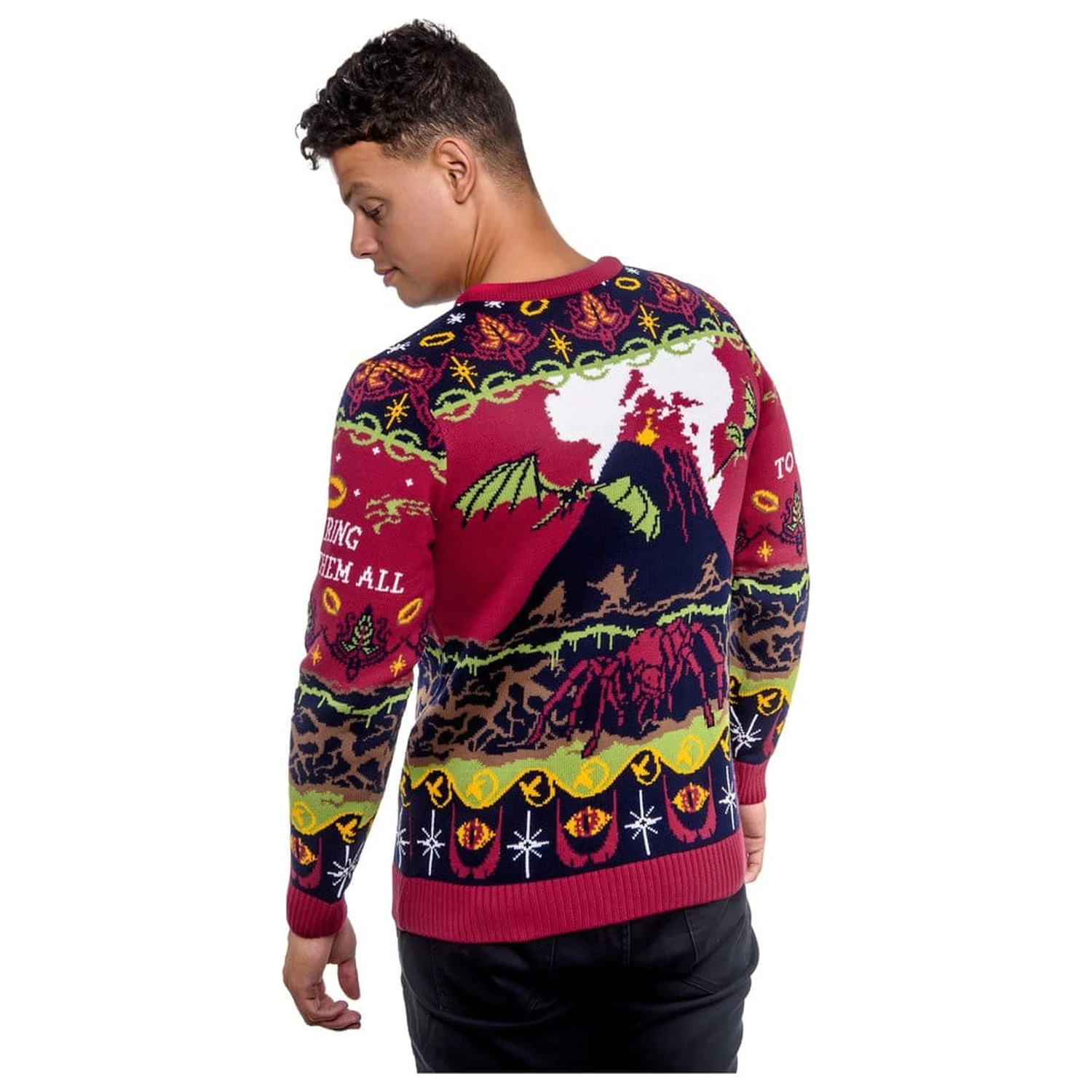 Lord Of The Rings vánoční svetr One Sweater To Rule Them All fotografii produktu