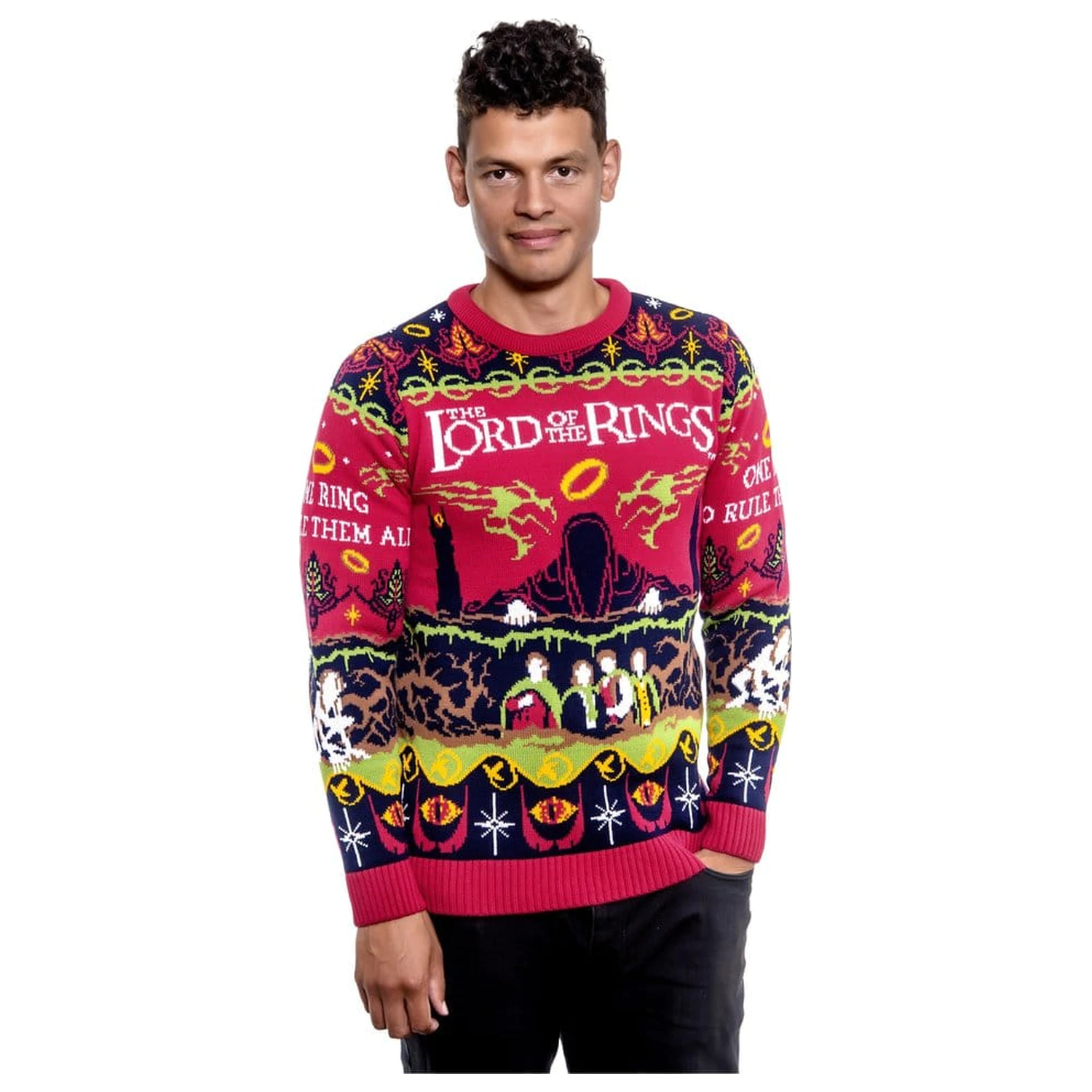 Lord Of The Rings vánoční svetr One Sweater To Rule Them All fotografii produktu