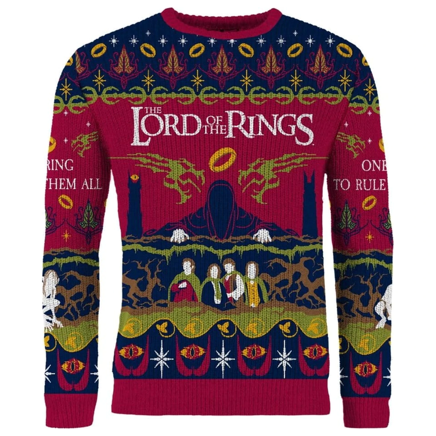 Lord Of The Rings vánoční svetr One Sweater To Rule Them All fotografii produktu