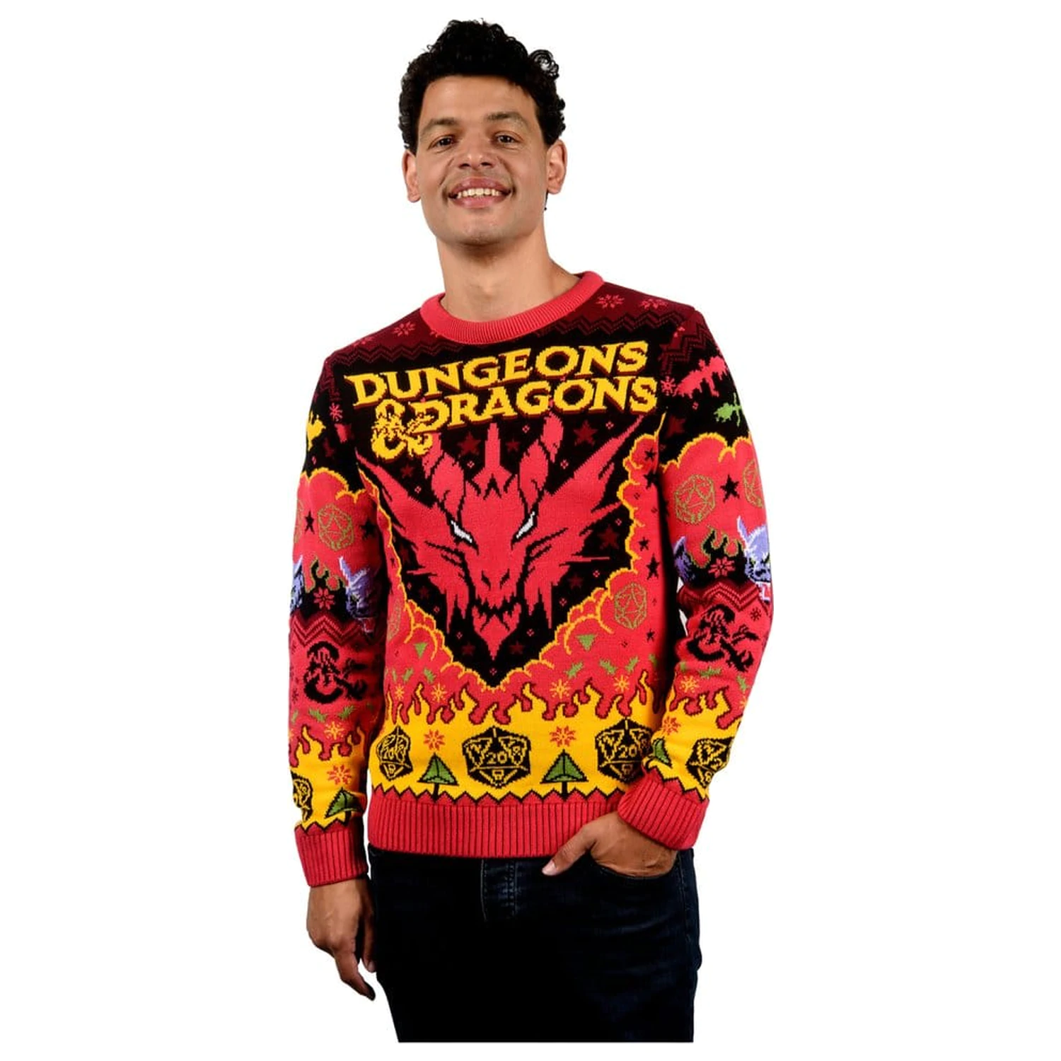 Dungeons & Dragons vánoční svetr fotografii produktu
