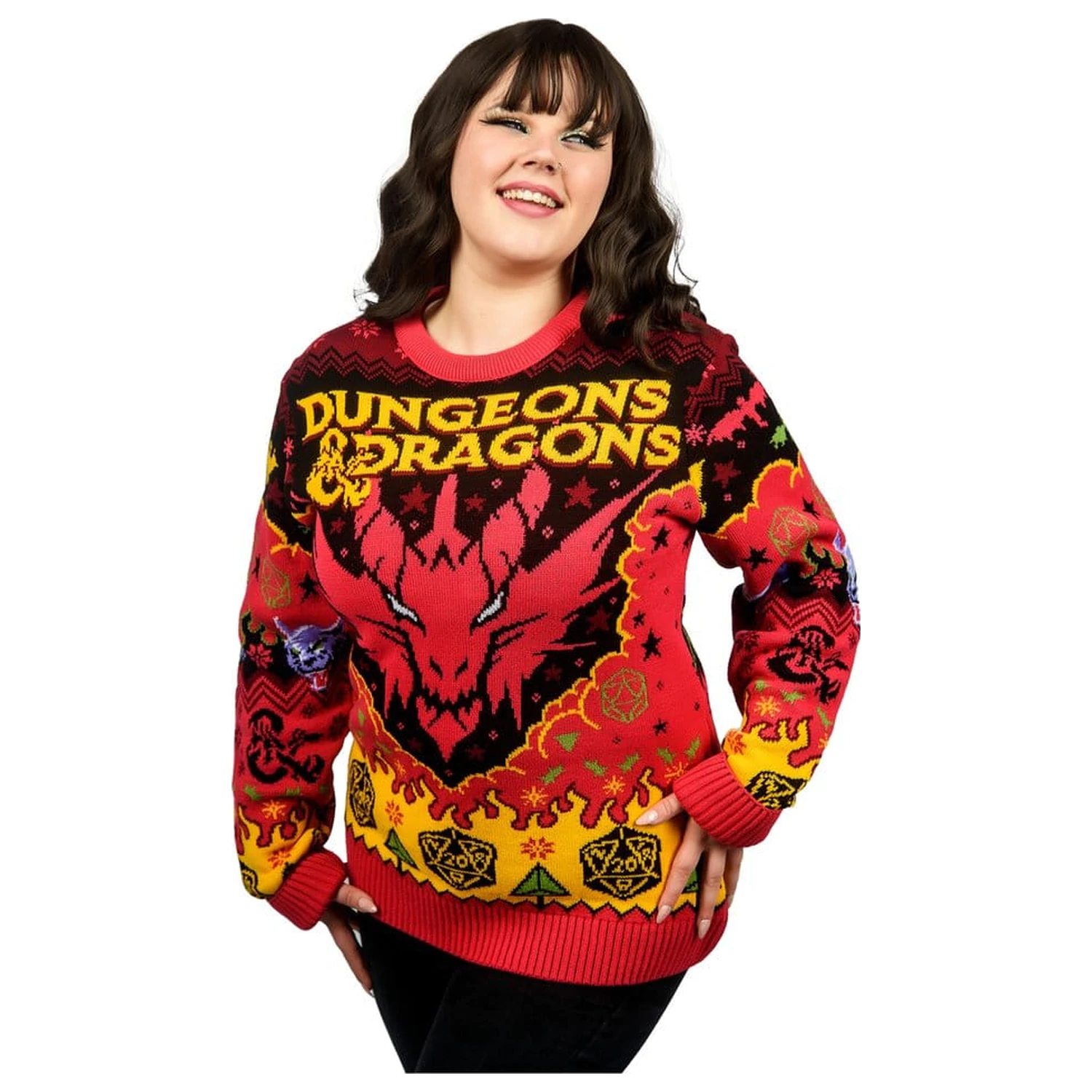 Dungeons & Dragons vánoční svetr fotografii produktu