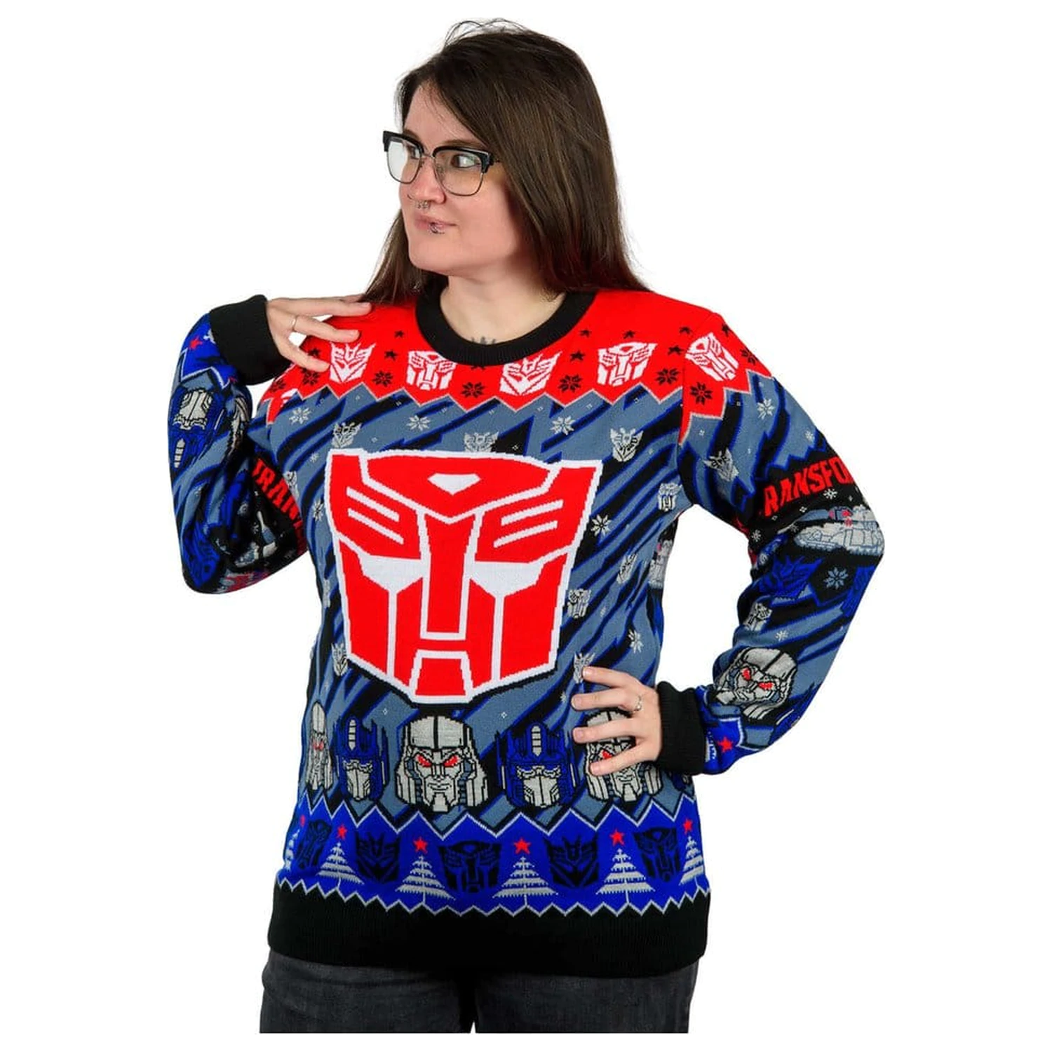 Transformers vánoční svetr fotografii produktu
