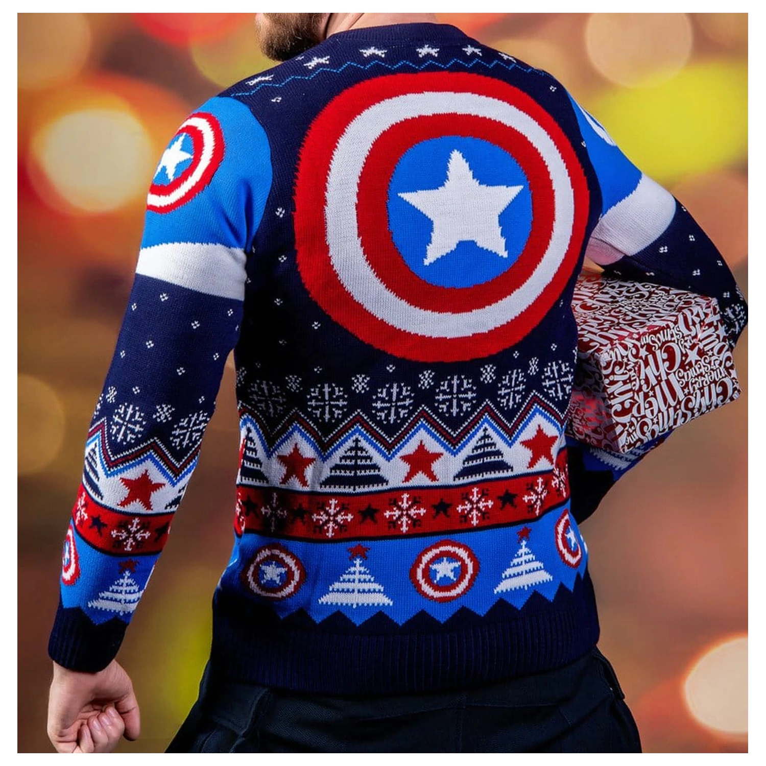 Captain America vánoční svetr fotografii produktu