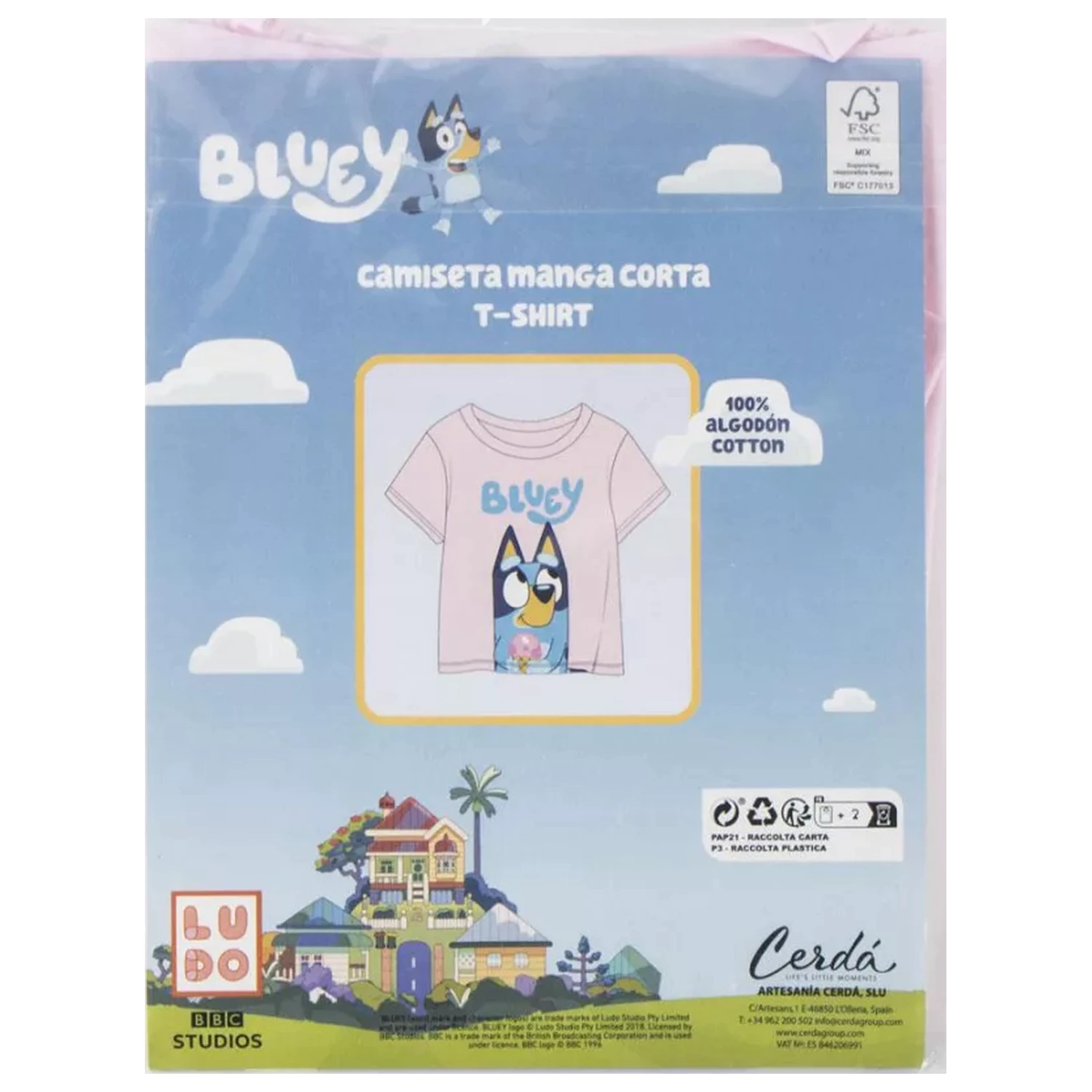 Bluey Ice Cream dětské tričko s krátkým rukávem, top fotografii produktu
