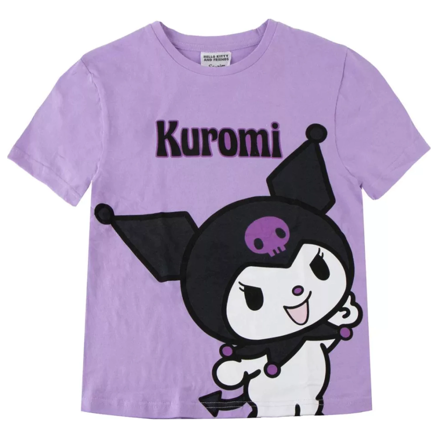 Hello Kitty Kuromi Purple dětské tričko s krátkým rukávem, top fotografii produktu