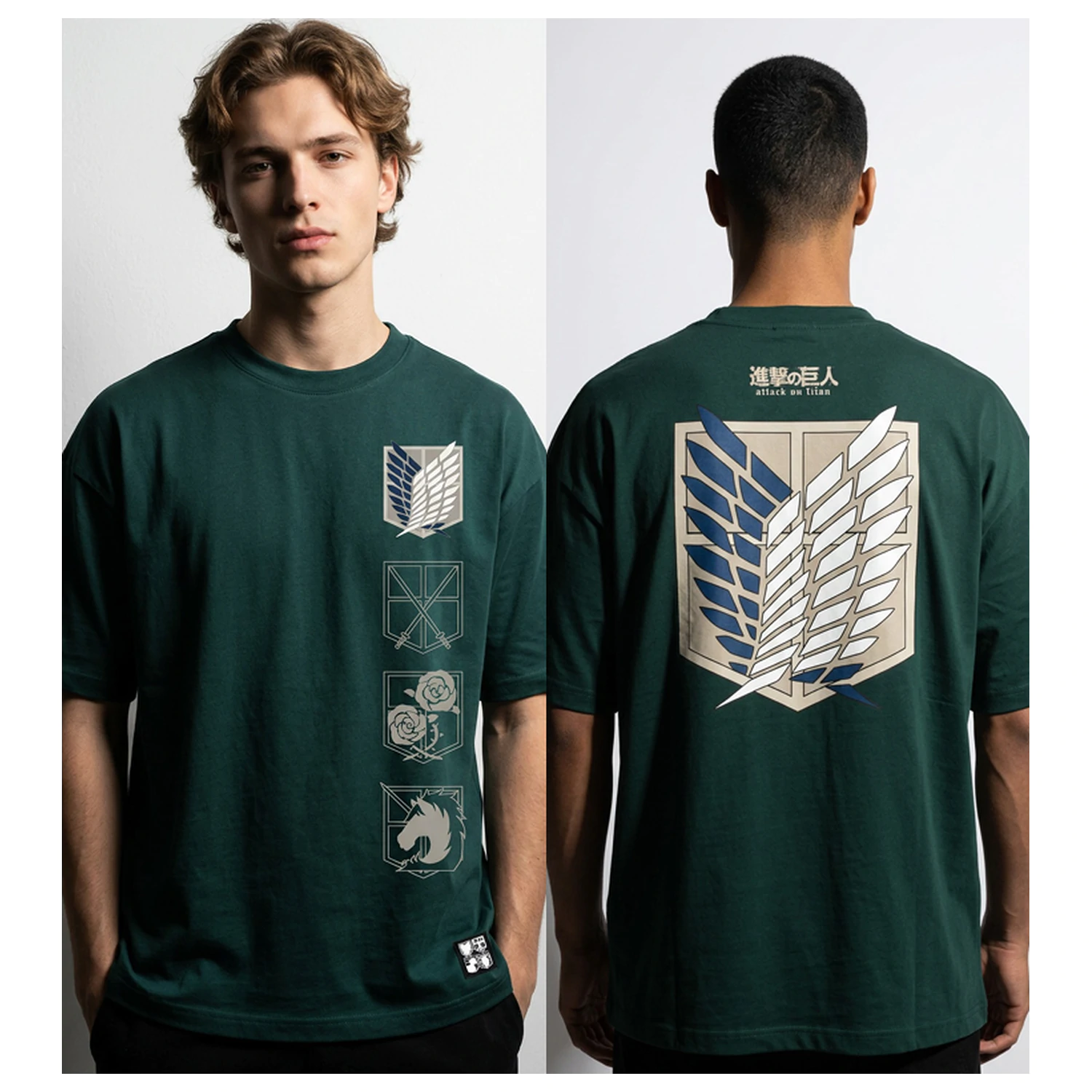 Attack on Titan Logo Oversize tričko fotografii produktu