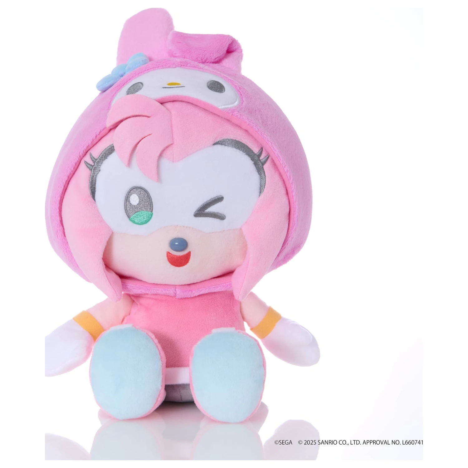 Sonic & Friends x Sanrio Amy x My Melody plyšová hračka 24cm fotografii produktu
