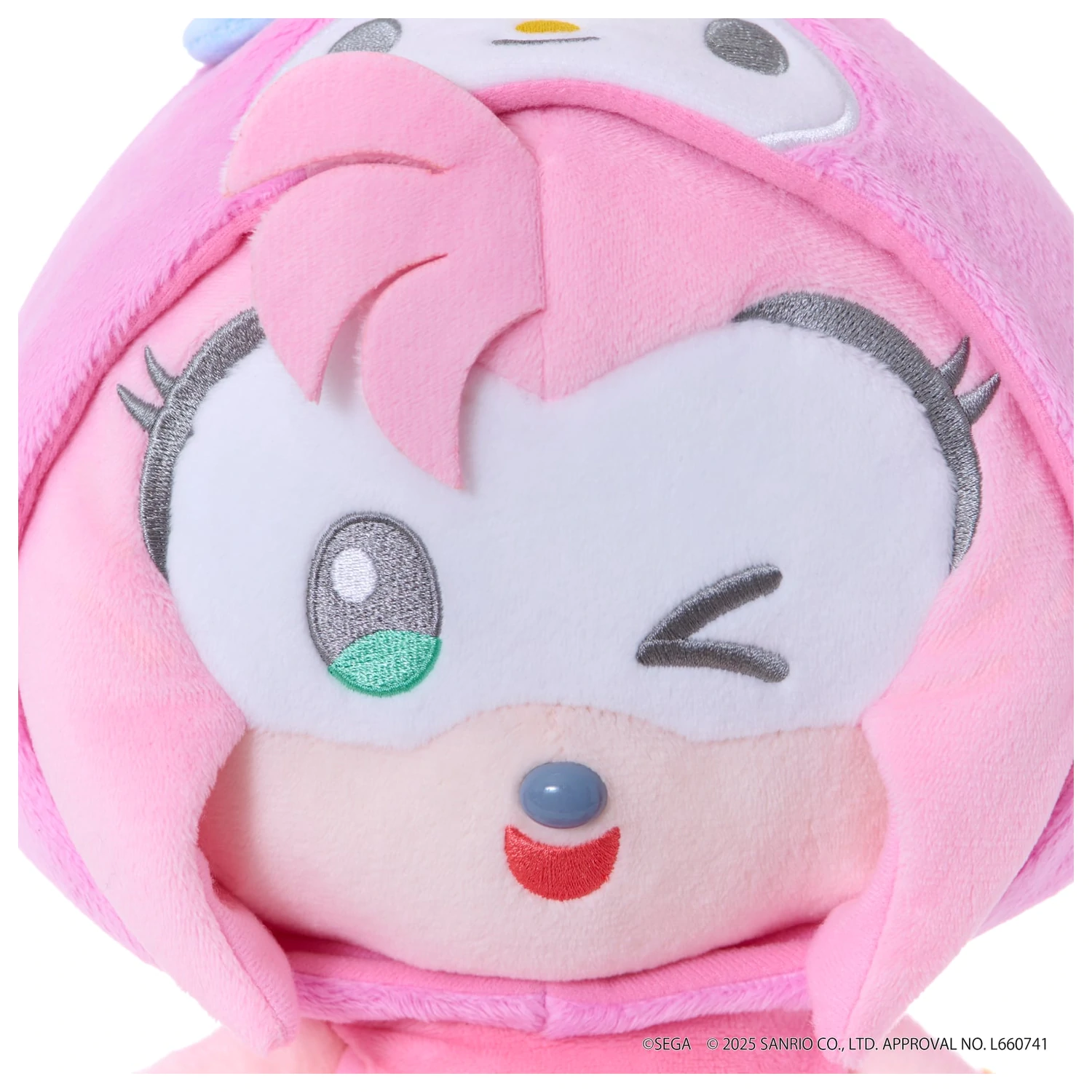Sonic & Friends x Sanrio Amy x My Melody plyšová hračka 24cm fotografii produktu