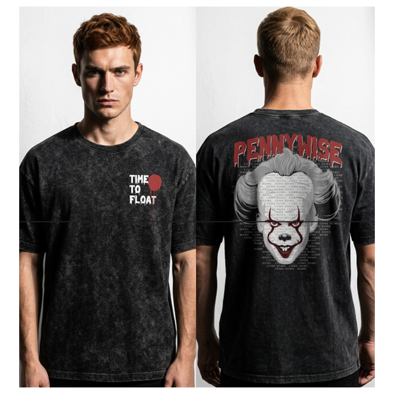 IT Pennywise "Time to Float" Stonewash tričko fotografii produktu