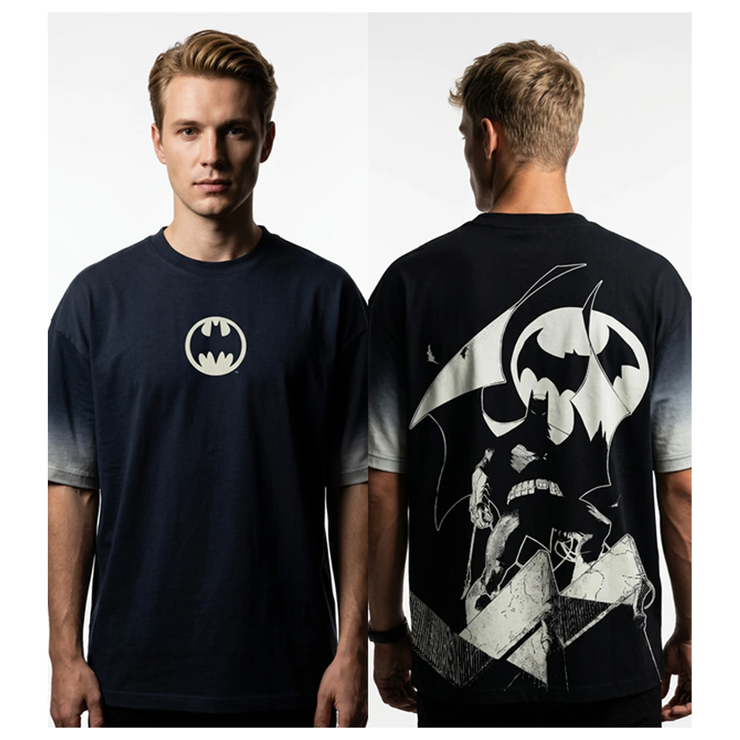 DC Batsignal In The Dark pánské oversize tričko fotografii produktu