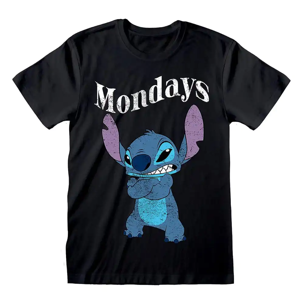 Lilo & Stitch tričko Stitch Mondays Black fotografii produktu