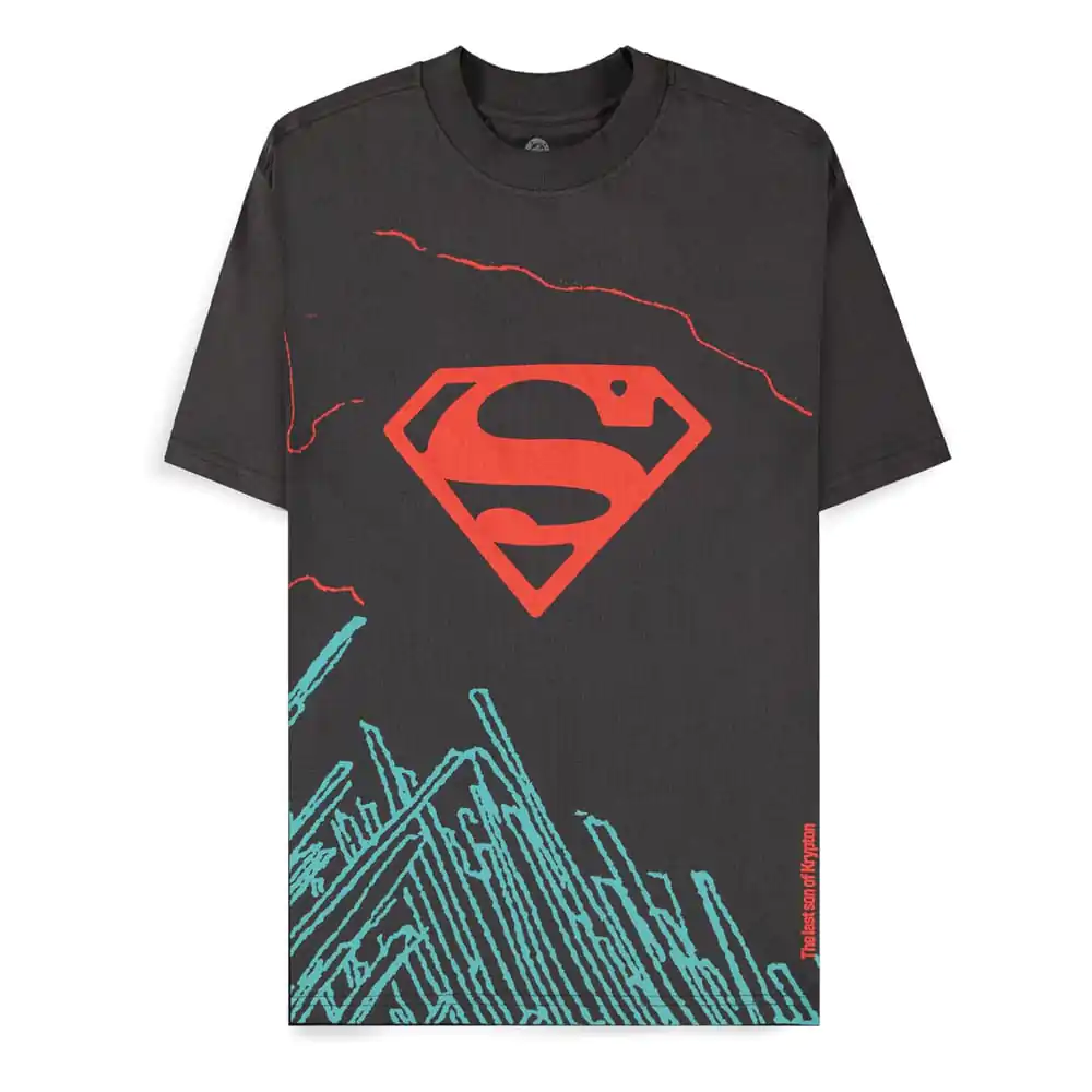 DC Comics Superman Dark Grey son of Krypton tričko fotografii produktu