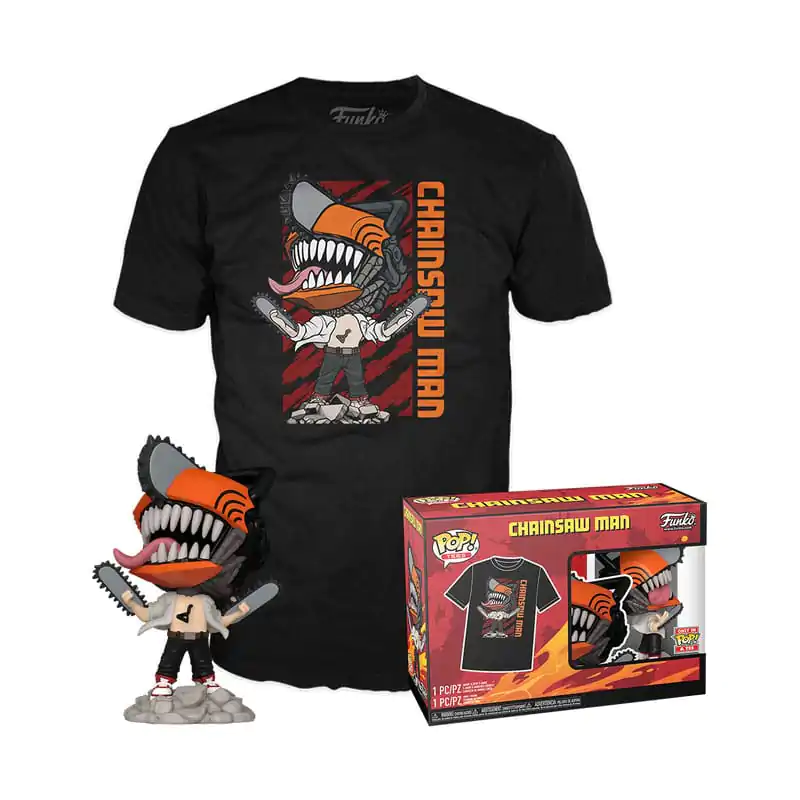 Chainsaw Man Funko POP! & Tričko Box Chainsaw Man Leaping fotografii produktu
