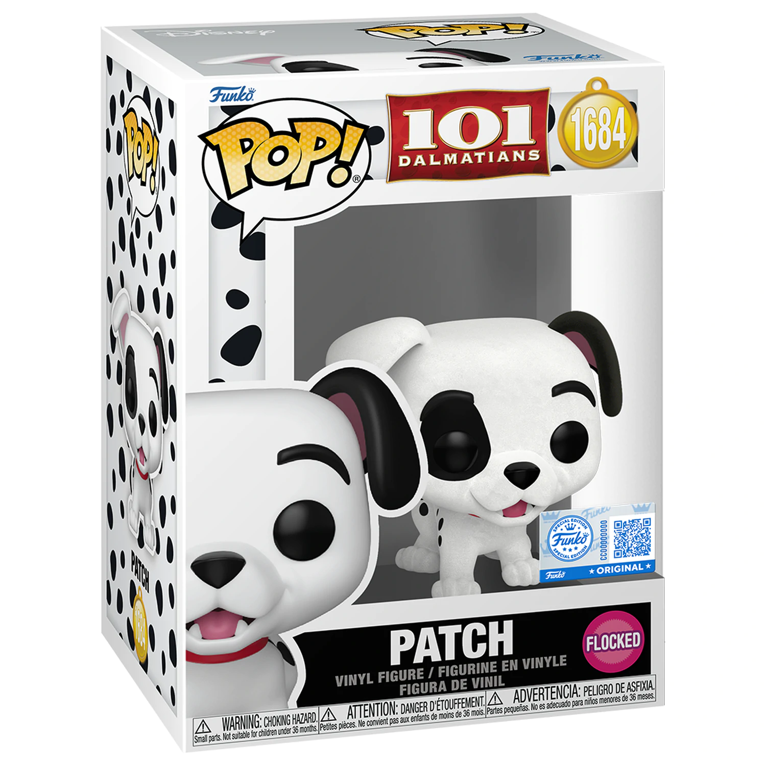 101 Dalmatians Funko POP! Vinylová figurka Patch (Flocked) Exclusive 9 cm fotografii produktu