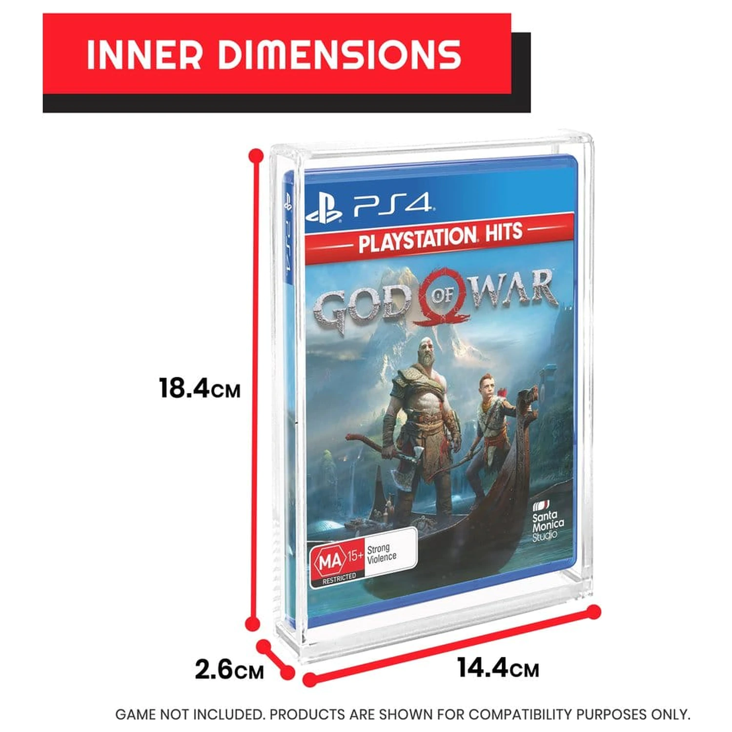 Akrylové pouzdro 2-Pack pro PS3/PS4/Blu-Ray/XBOX One fotografii produktu