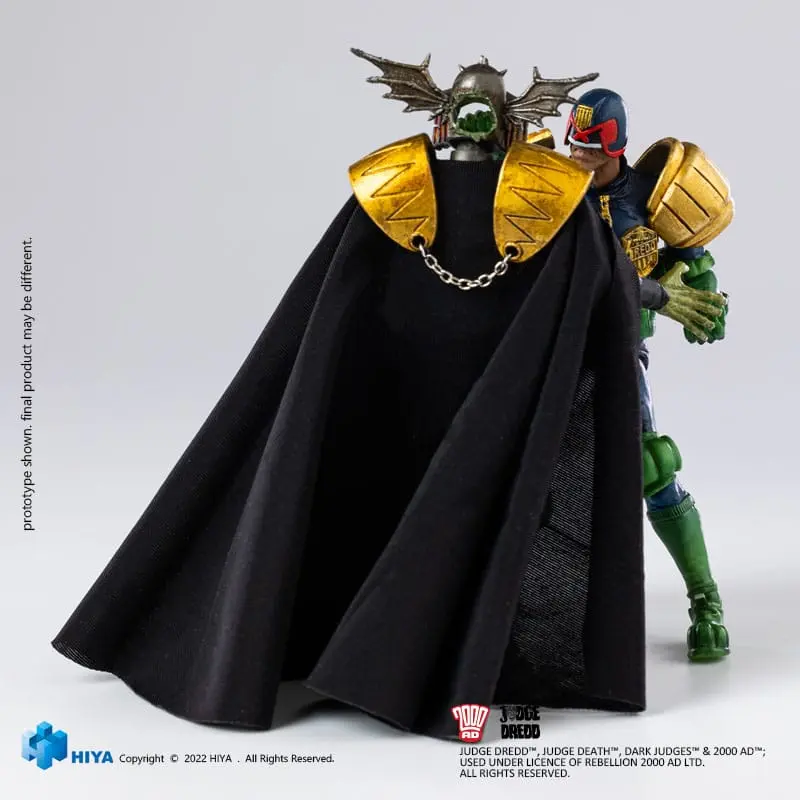 2000 AD Exquisite Mini akční figurka 1/18 Judge Dredd Gaze Into The Fist of Dredd 10 cm fotografii produktu