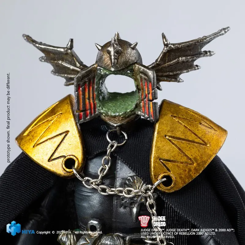 2000 AD Exquisite Mini akční figurka 1/18 Judge Dredd Gaze Into The Fist of Dredd 10 cm fotografii produktu