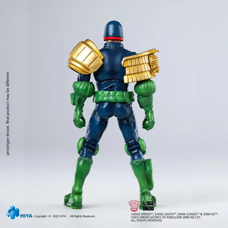 2000 AD Exquisite Mini akční figurka 1/18 Judge Dredd Gaze Into The Fist of Dredd 10 cm fotografii produktu