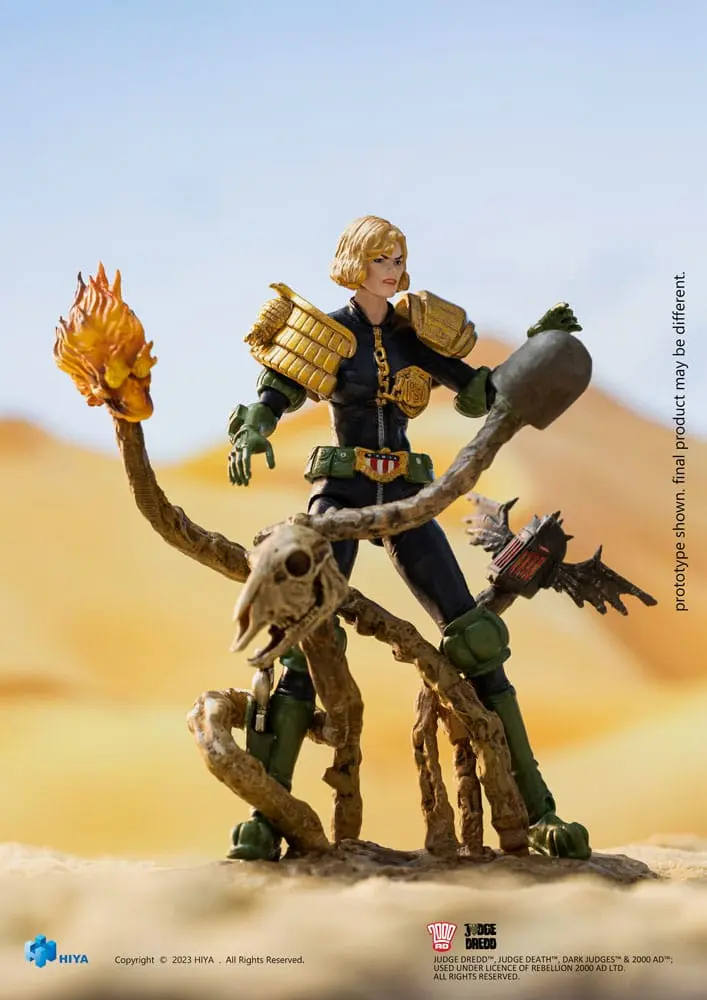 2000 AD Exquisite Mini akční figurka 1/18 Judge Dredd Judge Anderson VS The Dark Judges 10 cm fotografii produktu