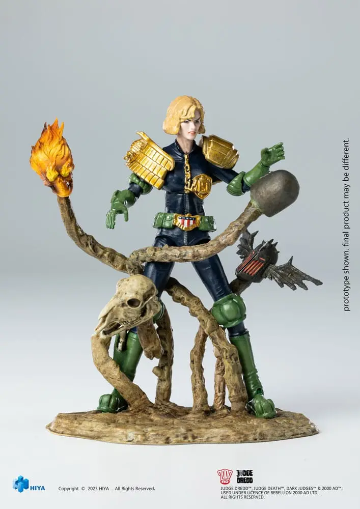 2000 AD Exquisite Mini akční figurka 1/18 Judge Dredd Judge Anderson VS The Dark Judges 10 cm fotografii produktu
