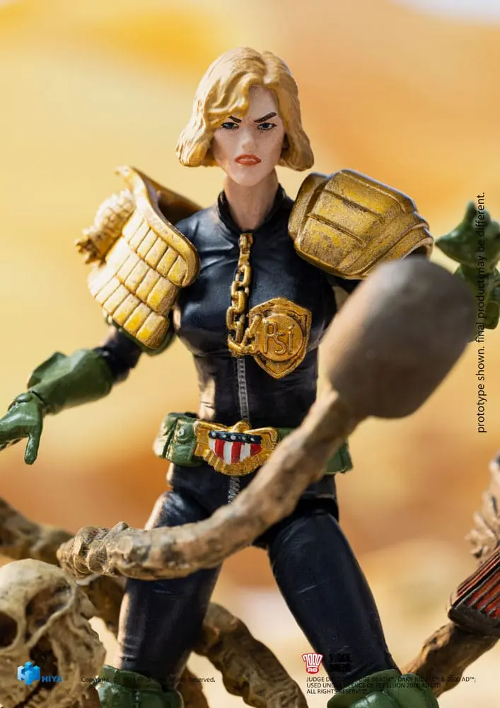 2000 AD Exquisite Mini akční figurka 1/18 Judge Dredd Judge Anderson VS The Dark Judges 10 cm fotografii produktu
