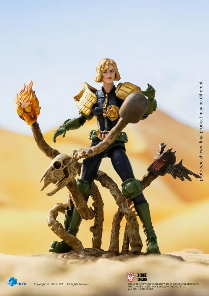 2000 AD Exquisite Mini akční figurka 1/18 Judge Dredd Judge Anderson VS The Dark Judges 10 cm fotografii produktu