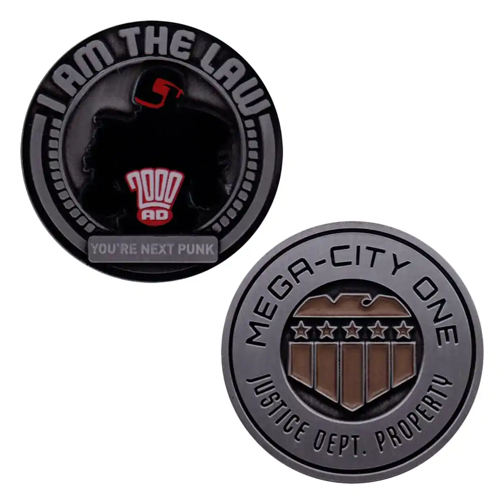 2000 AD Sběratelská mince Judge Dredd Mega-City One Limitovaná edice fotografii produktu