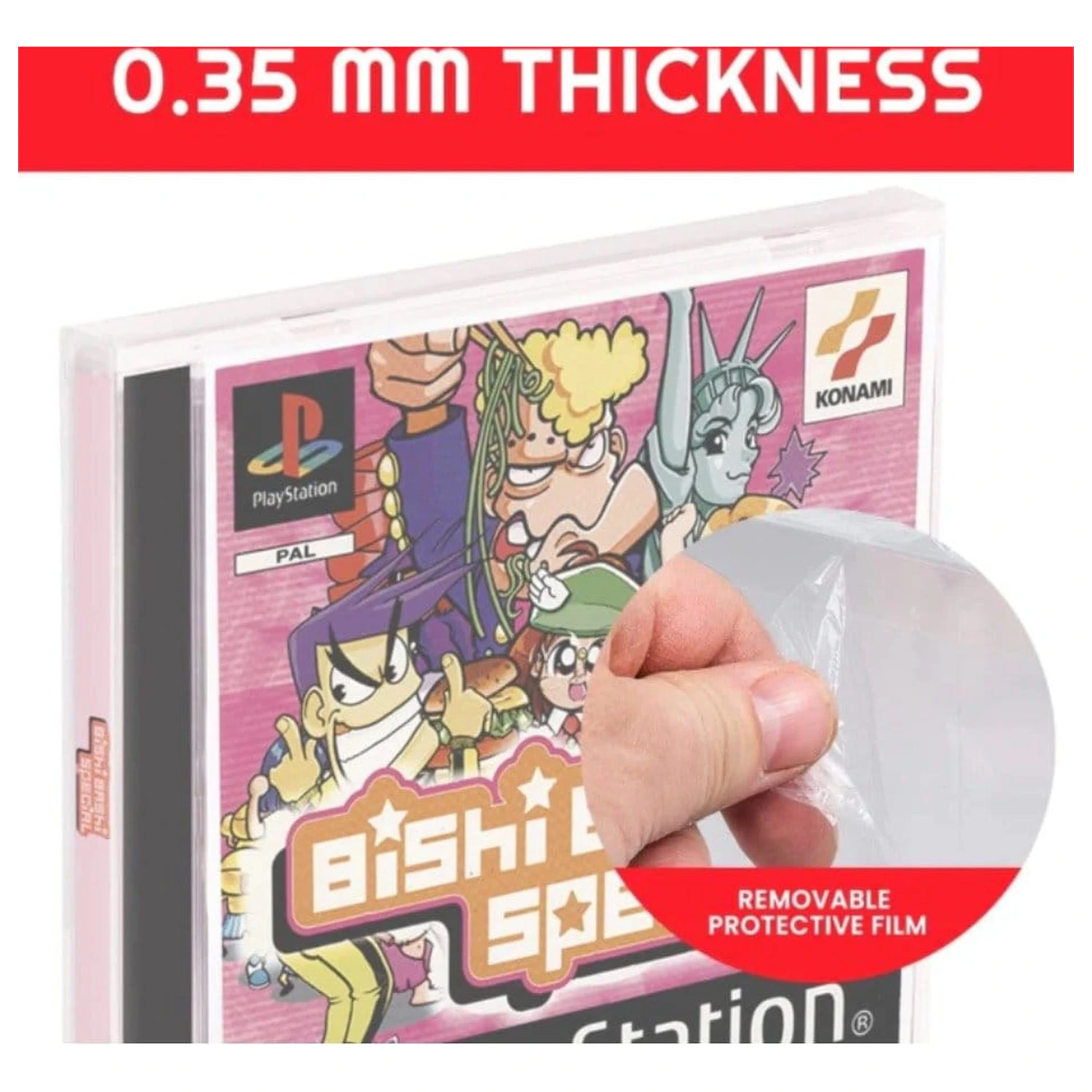 PET Protectors 25 ks pro PS1/Single CD/Dreamcast (Jewel Case) Games fotografii produktu