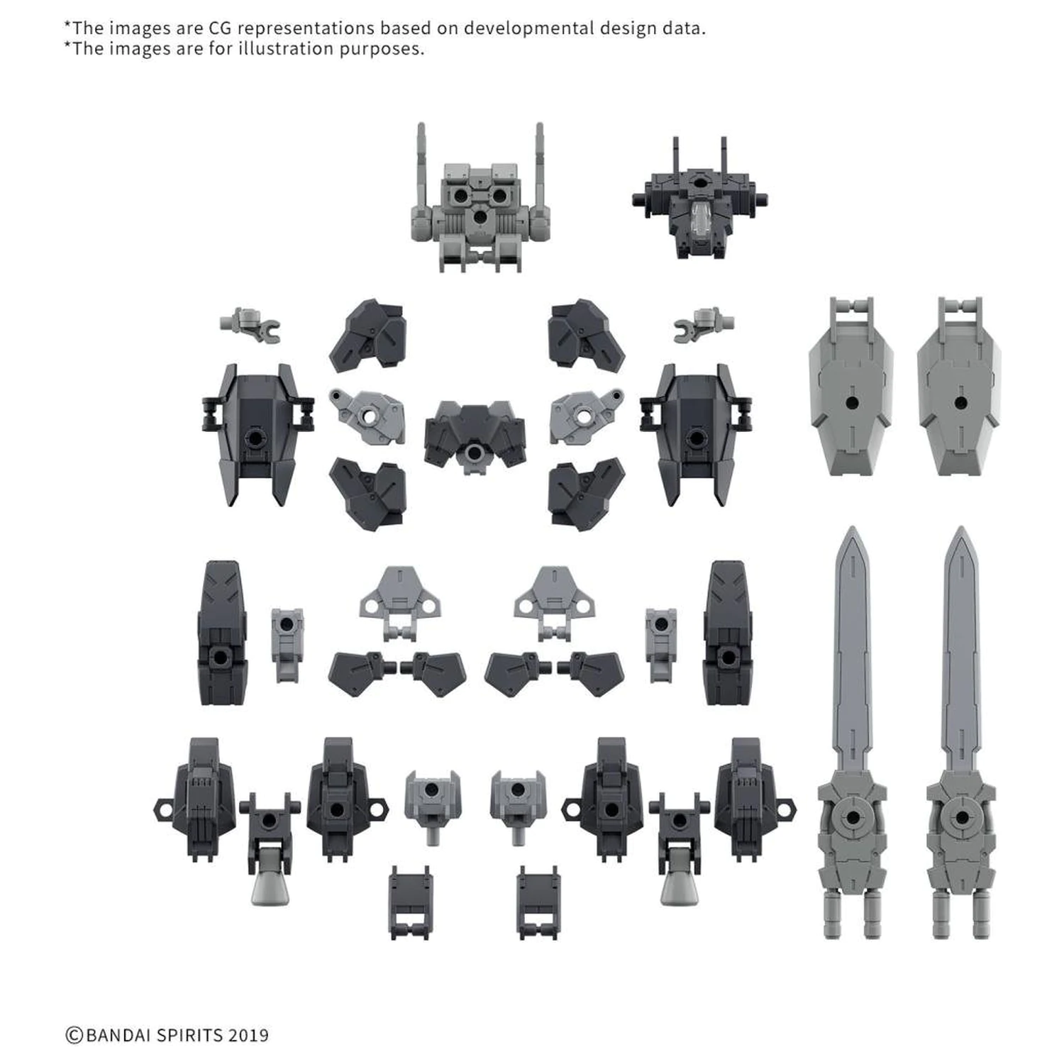 30MM 1/144 sada volitelných dílů 20 (Full Armor Unit 1) modelová stavebnice fotografii produktu