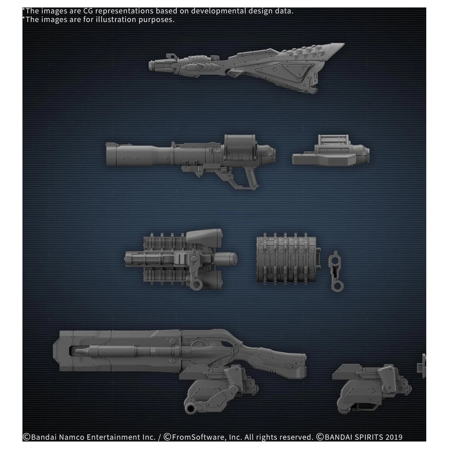 30mm sada volitelných dílů Armored Core VI Fires Of Rubicon Weapon Set 09 Accessory Set fotografii produktu
