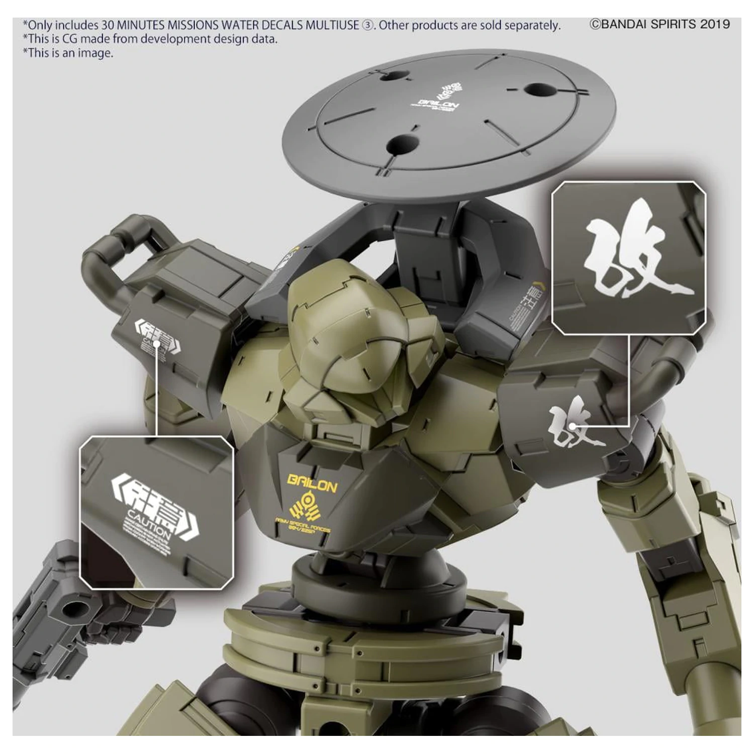 30MM obtisky s vodou víceúčelové 3 Model Kit fotografii produktu