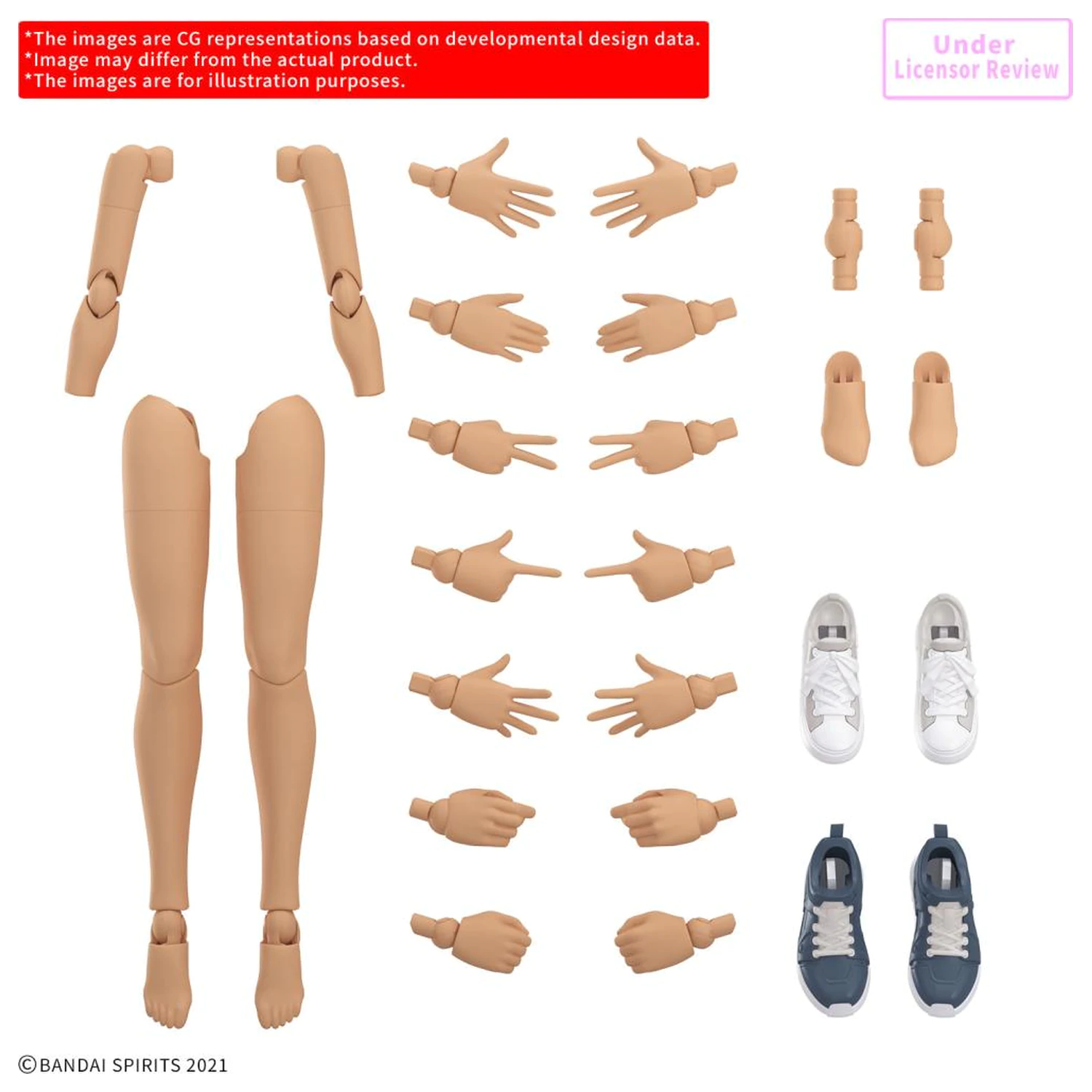 30MS Option Body Parts Arm Parts & Leg Parts S (Color C) Model Kit příslušenství fotografii produktu