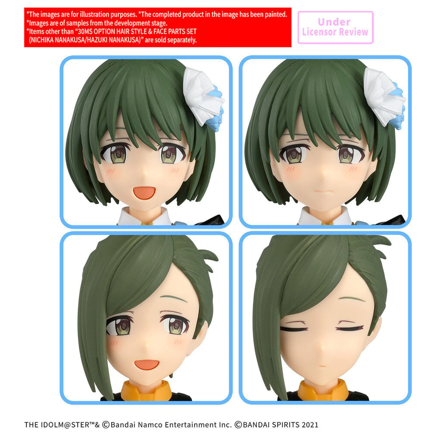 30MS Volitelná sada vlasů a obličejových dílů Nichika Hazuki Nanakusa Accessory 30 Minutes Sisters fotografii produktu