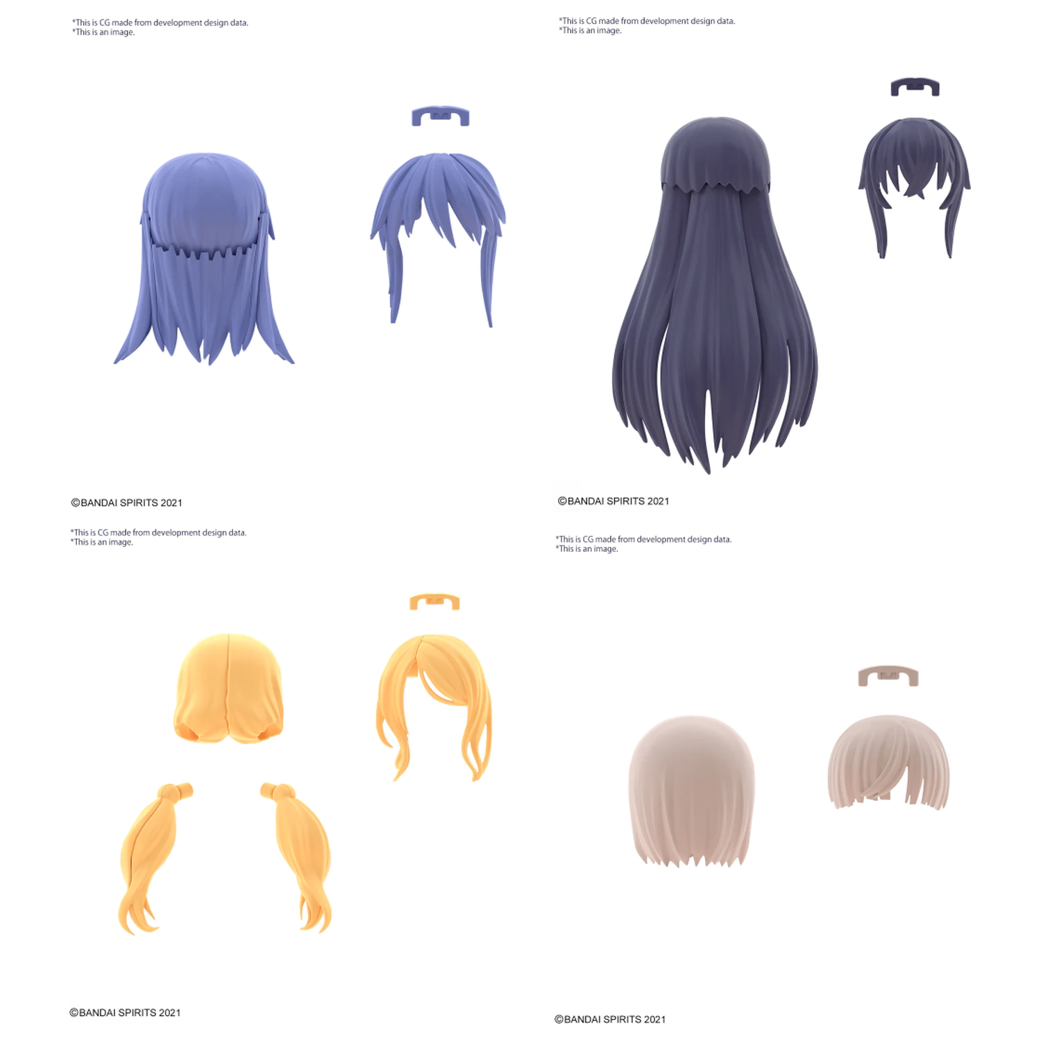 30MS Option Hair Style Parts Vol.8 Všechny 4 typy Model Kit fotografii produktu