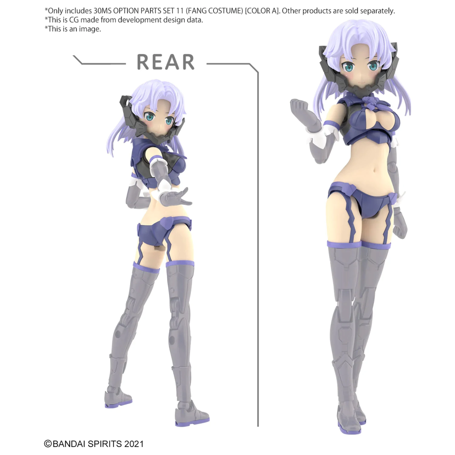 30MS Option Parts Set 11 (Fang Costume) Barva A Model Kit fotografii produktu