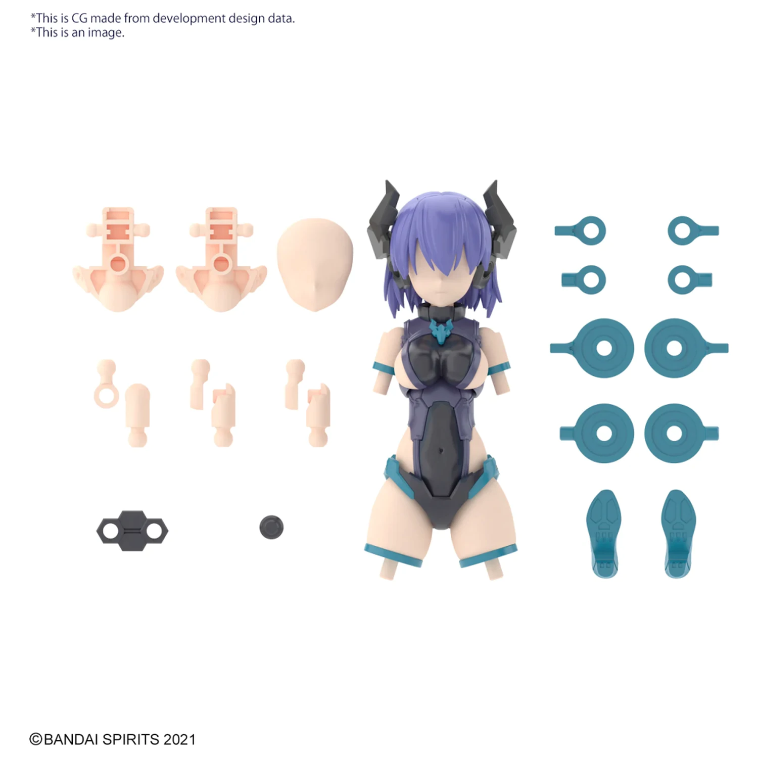 30MS Option Parts Set 7 (Evil Costume) "Color A" Model Kit fotografii produktu