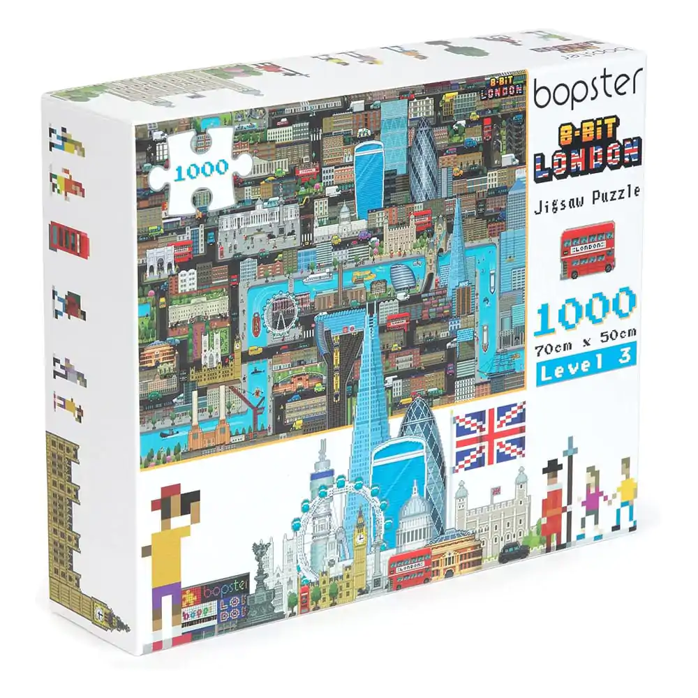 8-Bit Pixel Puzzle Londýn Úroveň 3 1000 dílků fotografii produktu