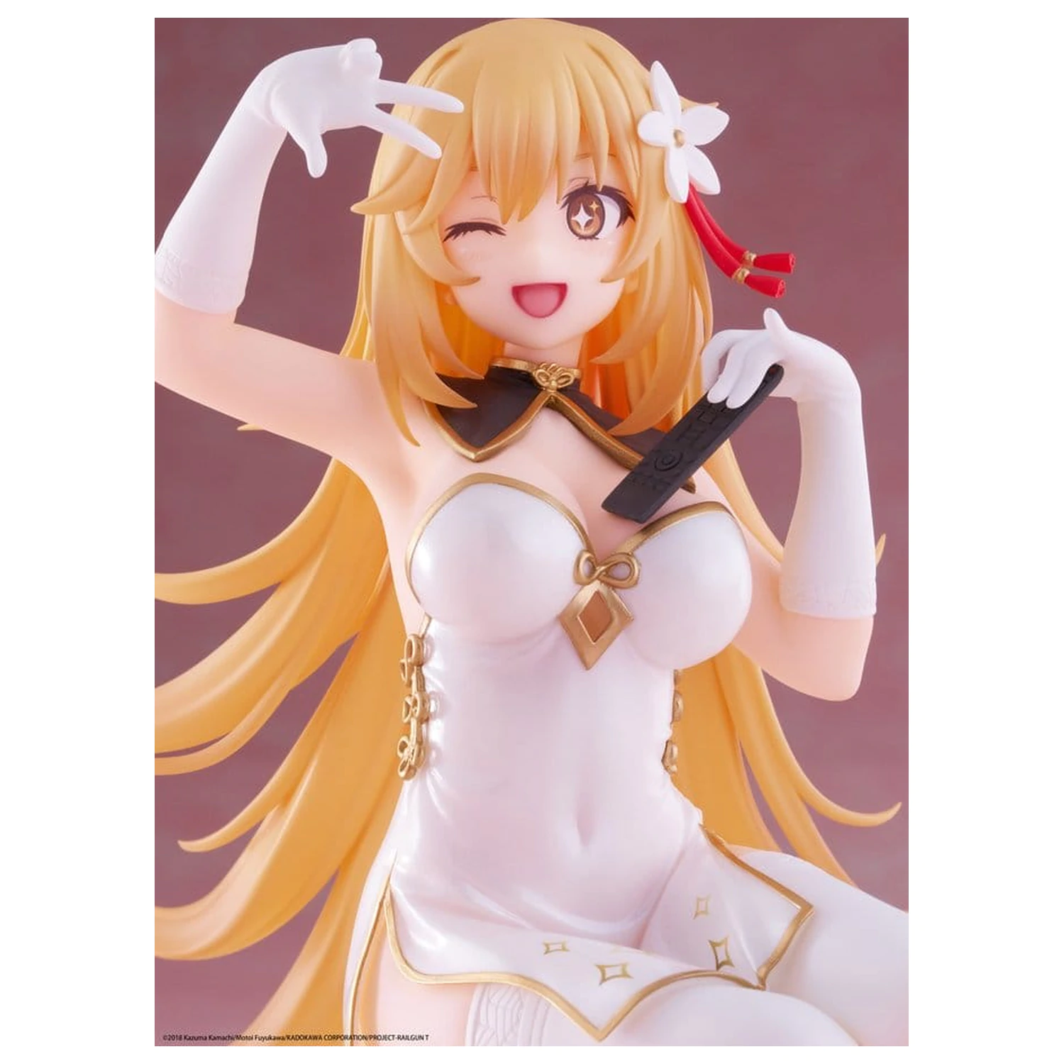 A Certain Scientific Railgun PVC soška, roztomilá figurka na stůl Misaki Shokuho Chinese Dress Ver. 13 cm fotografii produktu