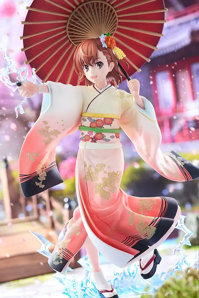 A Certain Scientific Railgun T Socha 1/7 Mikoto Misaka Furisode Kimono Ver. 28 cm fotografii produktu