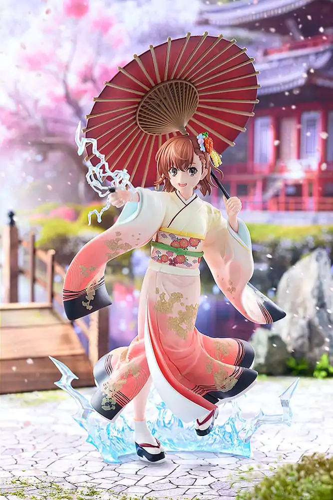 A Certain Scientific Railgun T Socha 1/7 Mikoto Misaka Furisode Kimono Ver. 28 cm fotografii produktu