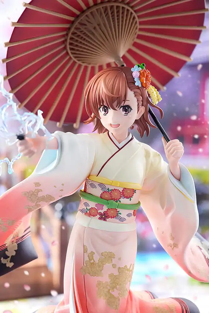 A Certain Scientific Railgun T Socha 1/7 Mikoto Misaka Furisode Kimono Ver. 28 cm fotografii produktu