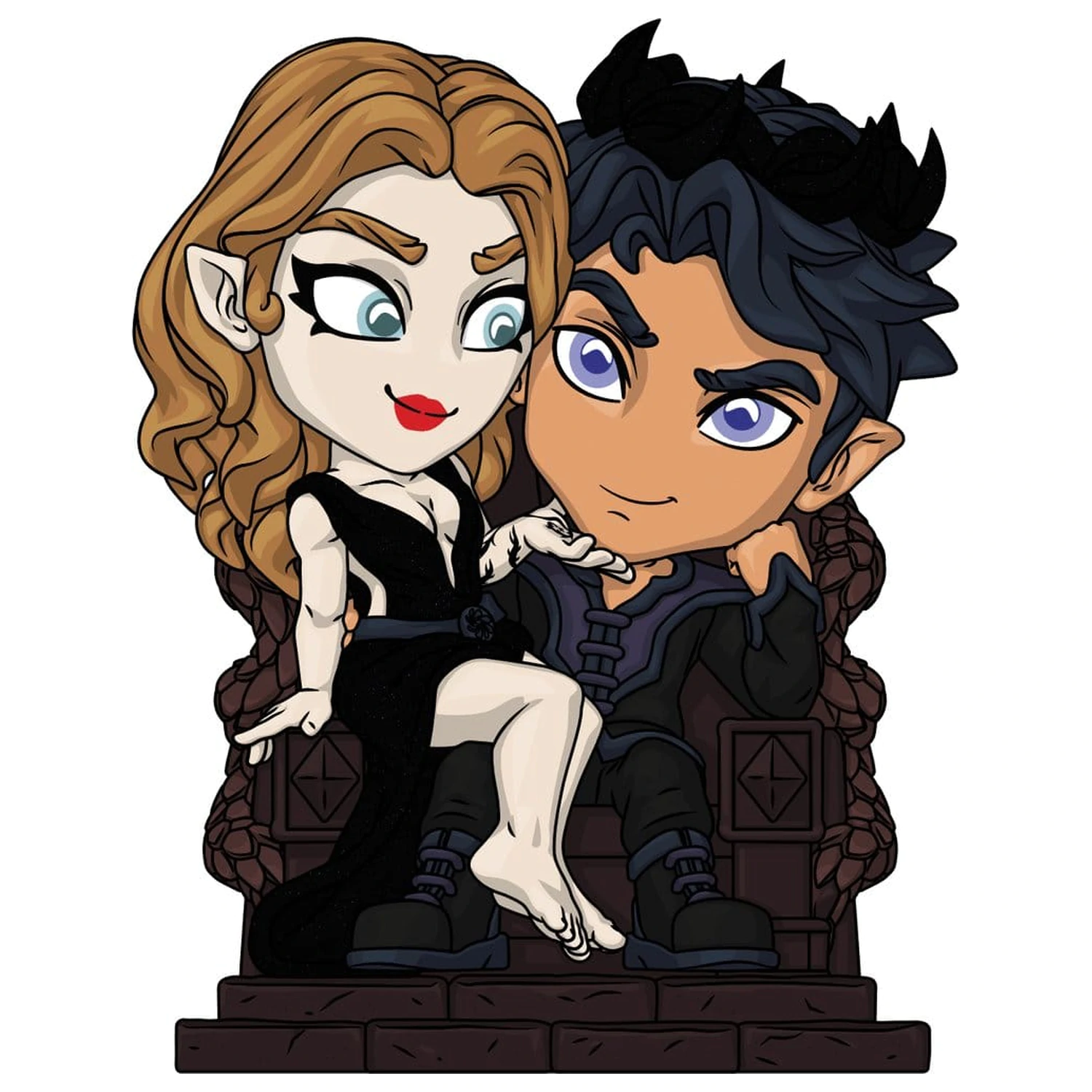 A Court of Thorns and Roses Vinyl Figure Feyre And Rhysand 12 cm fotografii produktu